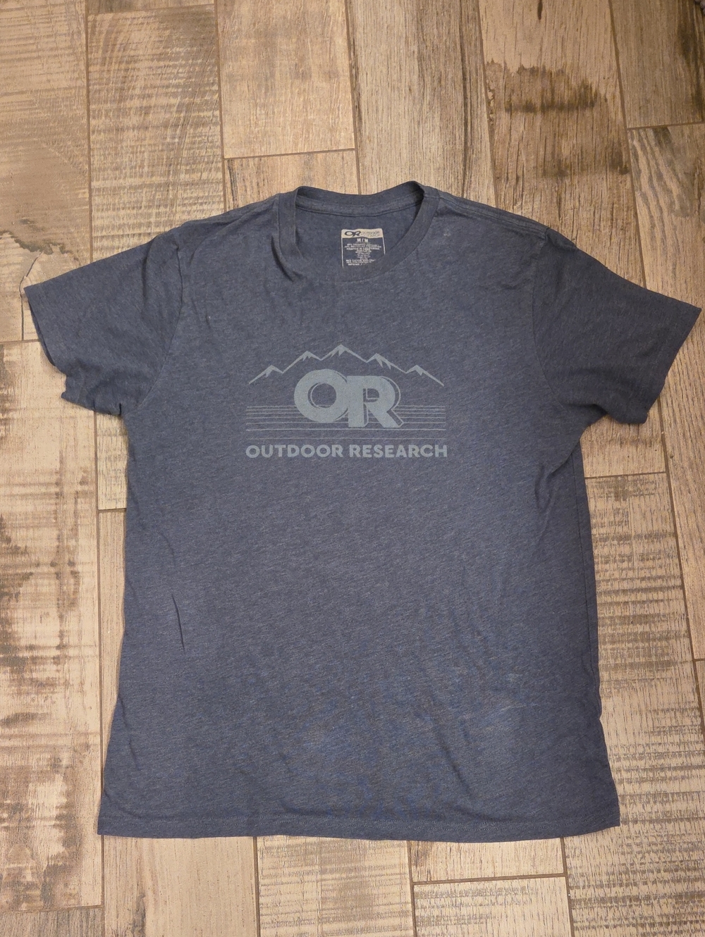 Outdoor Research Heather Navy Short Sleeve Logo Tee